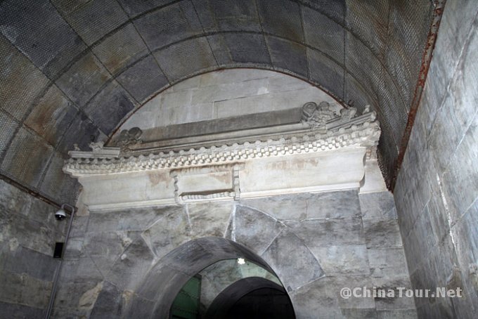 Domed ceiling of the 'underground palace'(Dingling Tomb)