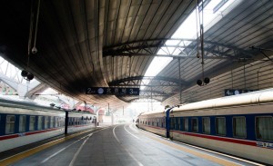 The Platform of Beijing Train Station