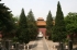 A view of the Neihongmen gate and the Minglou (soul tower) from the rear of the Ling'en hall.